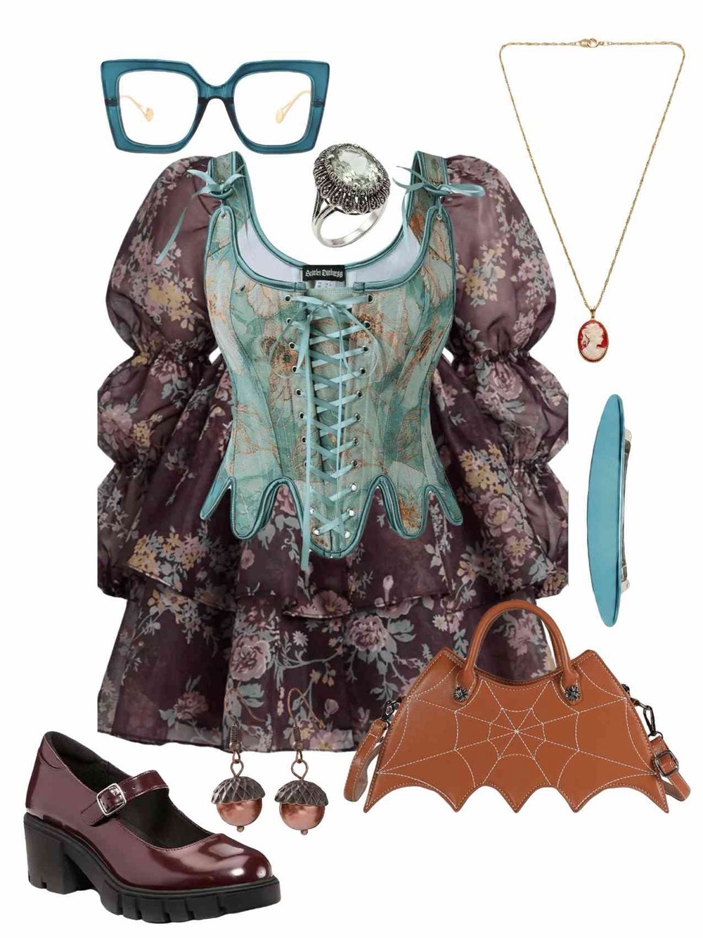 Selkie Plum moonlight dress